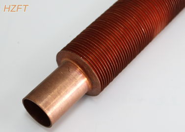 Hot Water Tanks Copper Finned Tube / Aluminium Finned Tubes for  Heat Exchanger