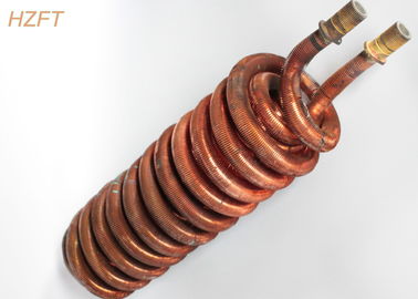 O tubo de Tin Plated Surface Copper Finned bobina como o calefator em sistemas de água potável