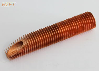 1,65 milímetros de tipo integral tubo da espessura de aleta do cobre para o refrigerador de ar dos motores diesel